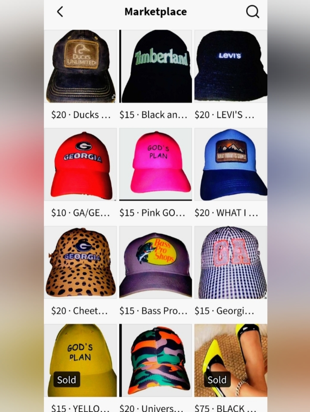 Assorted Baseball Caps- Most 20$ Each. Some Less.Mixed Colors
